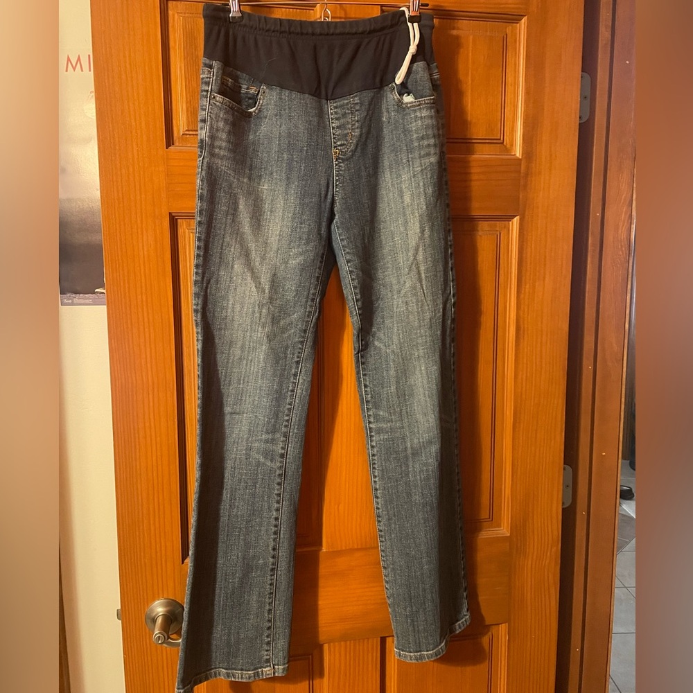 American Star  Dark Blue Boot Cut  Maternity Jeans size small